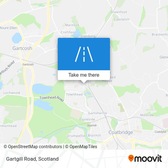 Gartgill Road map