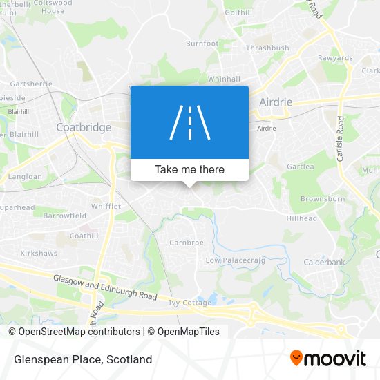 Glenspean Place map