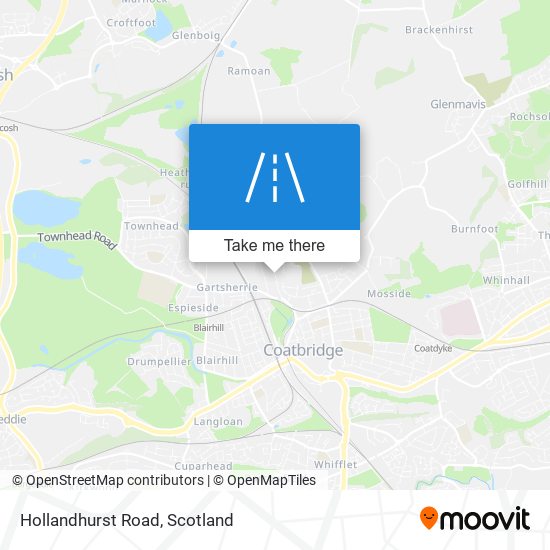 Hollandhurst Road map