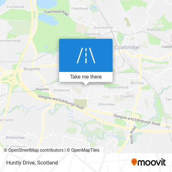 Huntly Drive map