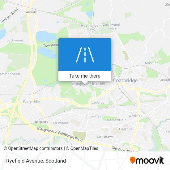 Ryefield Avenue map