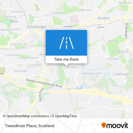 Tweedmuir Place map