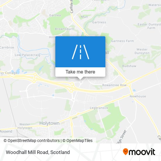 Woodhall Mill Road map