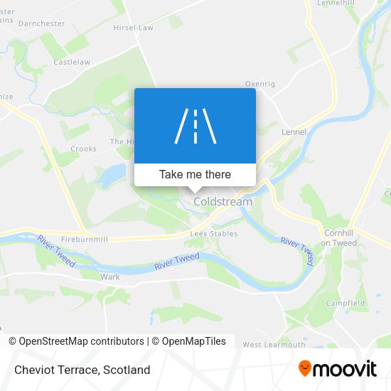 Cheviot Terrace map