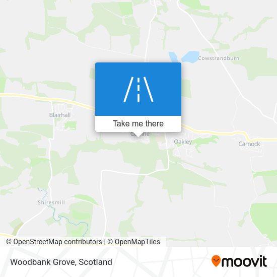 Woodbank Grove map