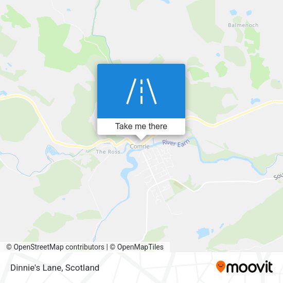 Dinnie's Lane map