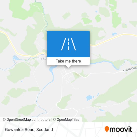 Gowanlea Road map