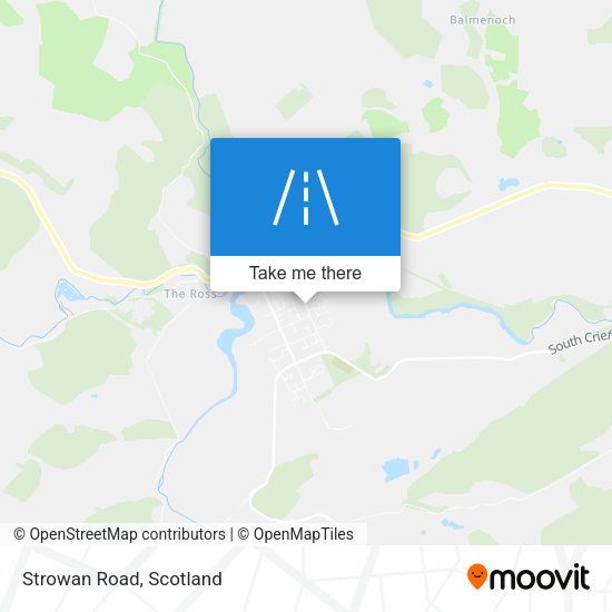 Strowan Road map