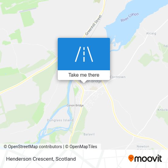 Henderson Crescent map