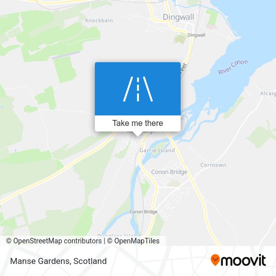 Manse Gardens map