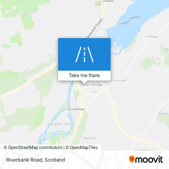 Riverbank Road map