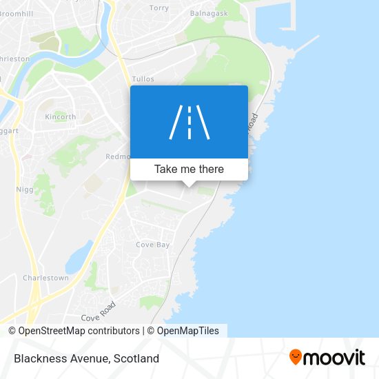 Blackness Avenue map