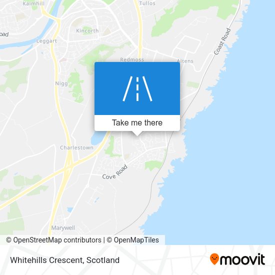 Whitehills Crescent map