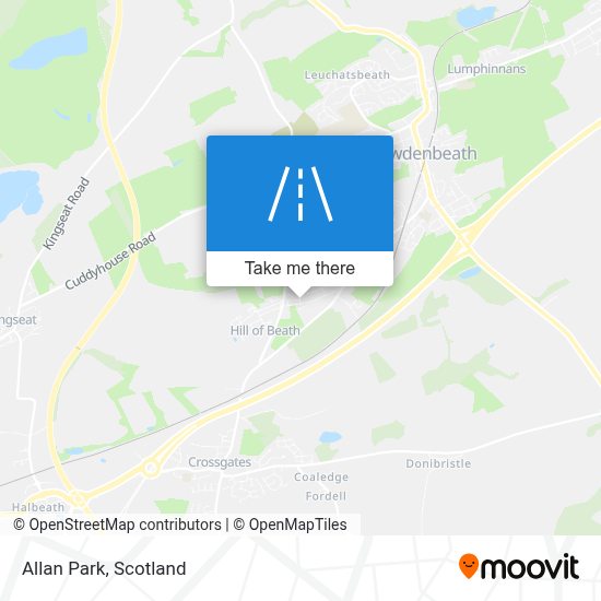 How to get to Allan Park, Cowdenbeath by Bus or Train?