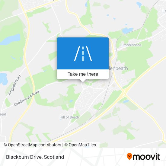 Blackburn Drive map