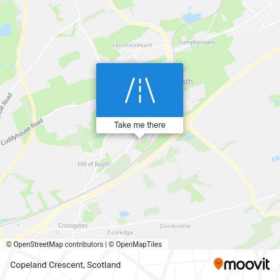 Copeland Crescent map