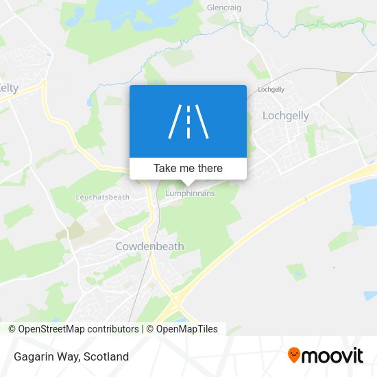 Gagarin Way map