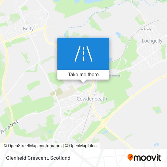 Glenfield Crescent map