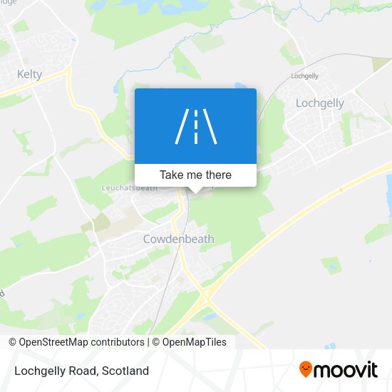 Lochgelly Road map
