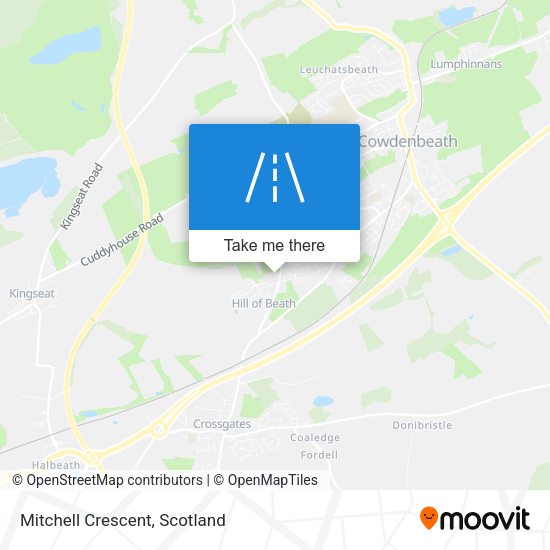 Mitchell Crescent map
