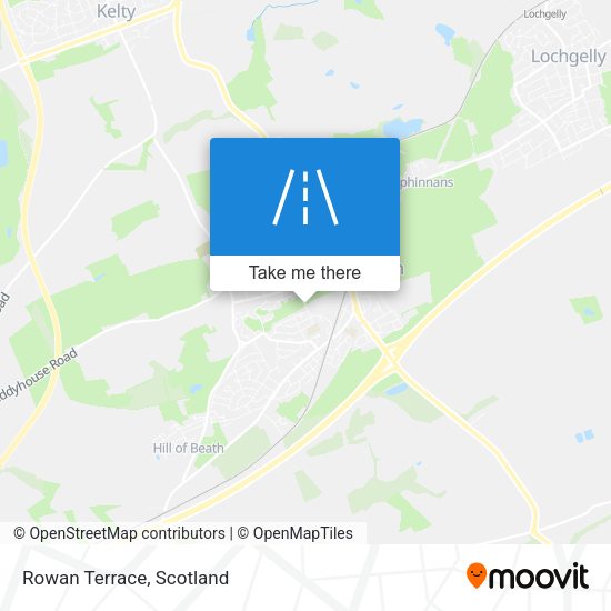 Rowan Terrace map