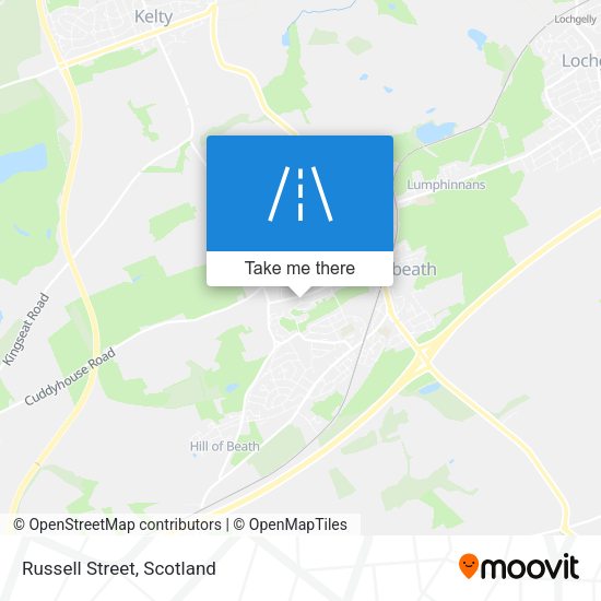 Russell Street map