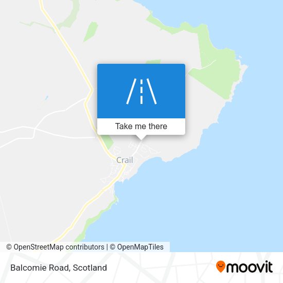 Balcomie Road map
