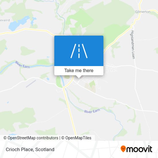 Crioch Place map