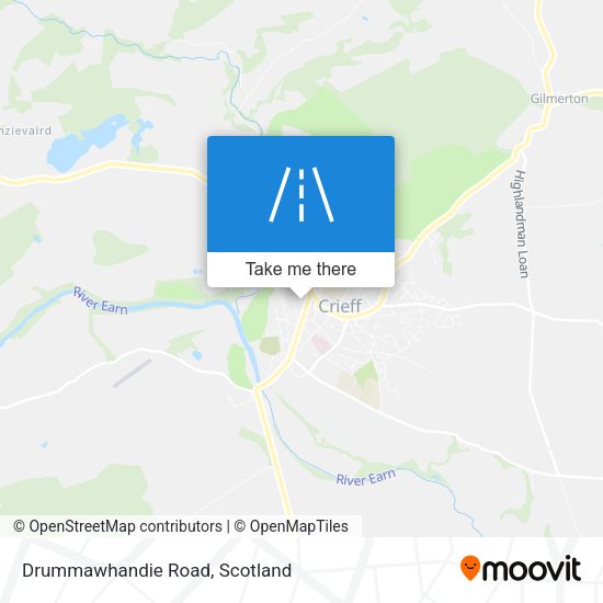 Drummawhandie Road map