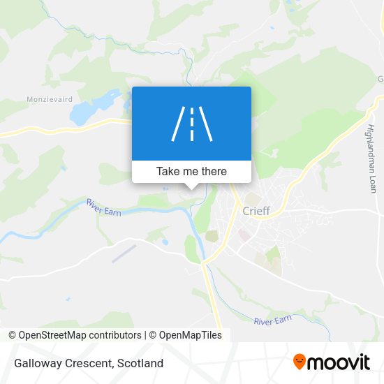 Galloway Crescent map