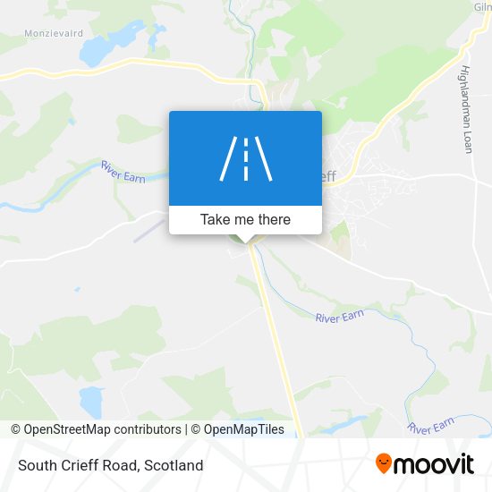 South Crieff Road map