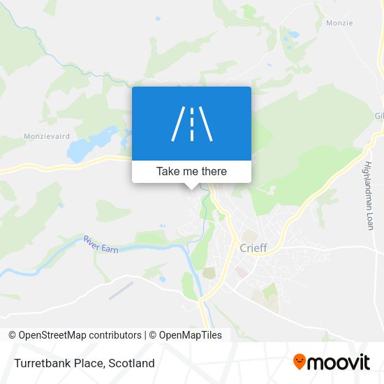 Turretbank Place map