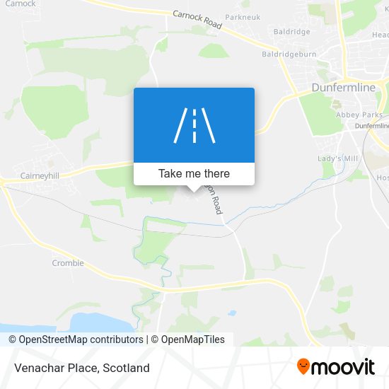 Venachar Place map