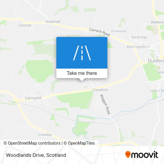 Woodlands Drive map