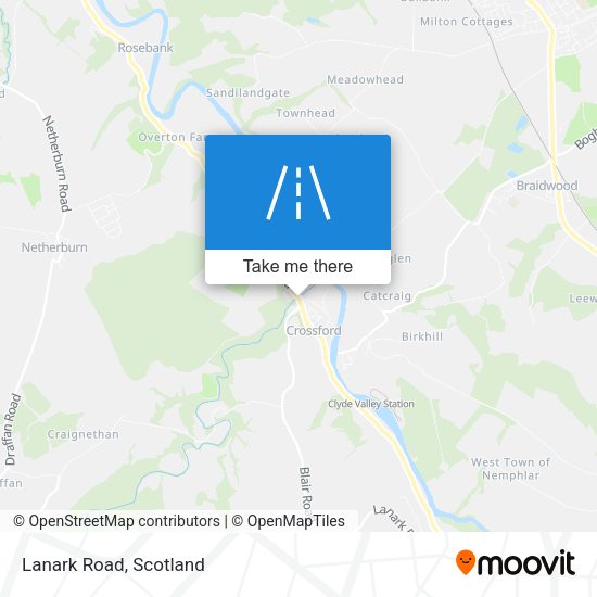 Lanark Road map
