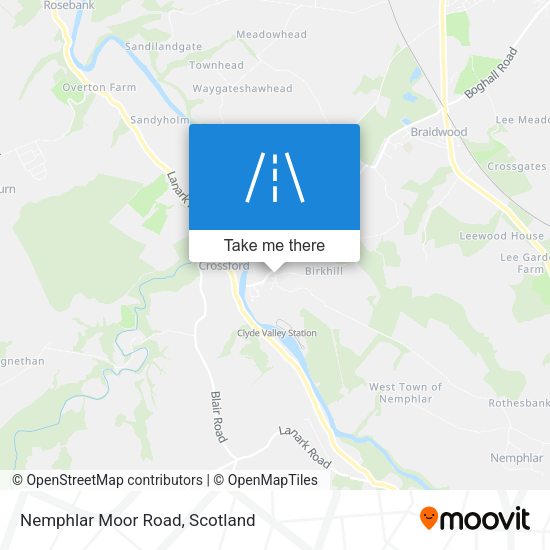 Nemphlar Moor Road map