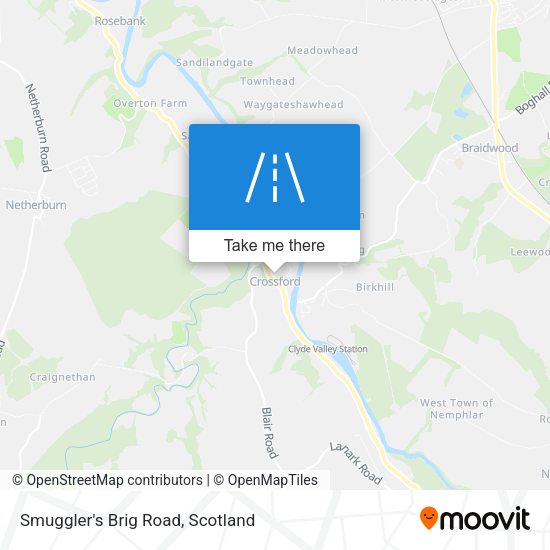 Smuggler's Brig Road map
