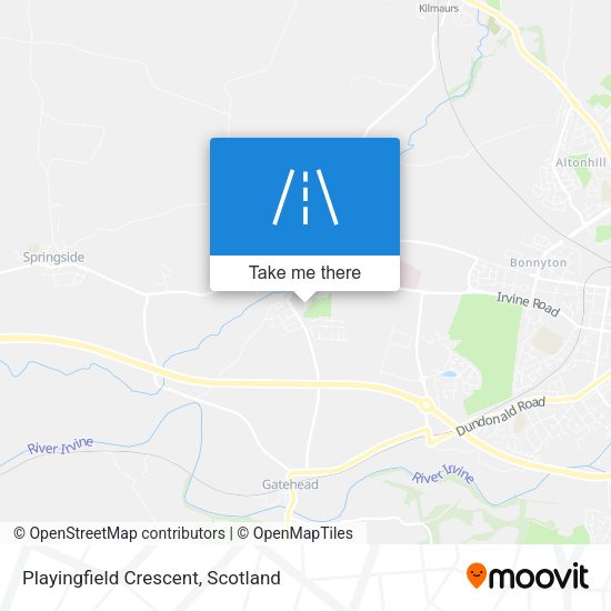 Playingfield Crescent map