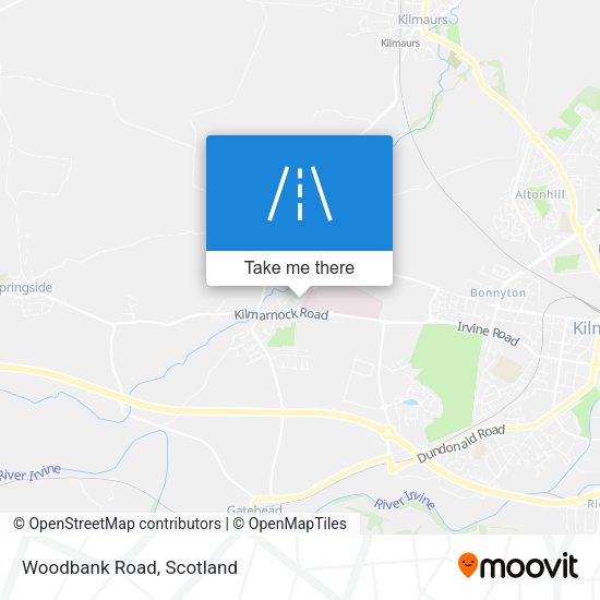 Woodbank Road map