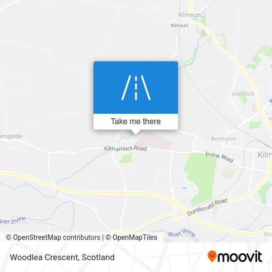 Woodlea Crescent map