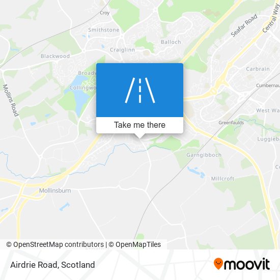 Airdrie Road map