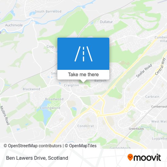 Ben Lawers Drive map
