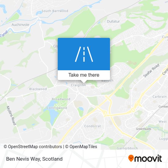 Ben Nevis Way map