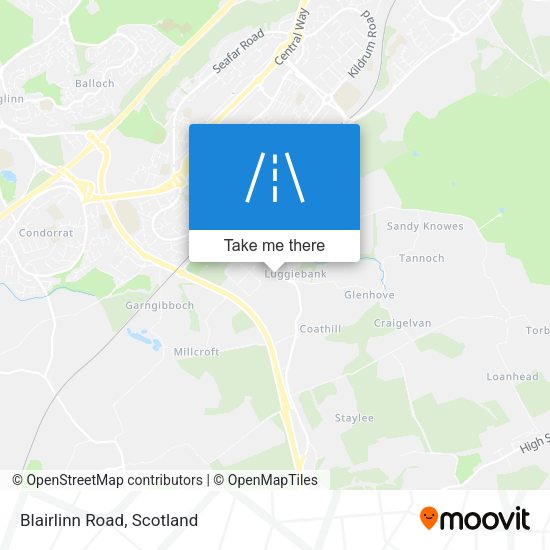 Blairlinn Road map