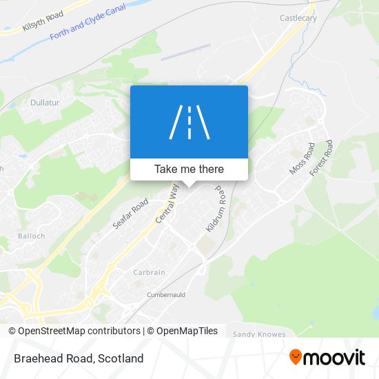 Braehead Road map