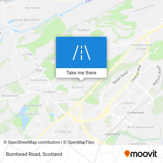 Burnhead Road map