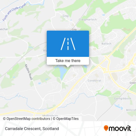 Carradale Crescent map