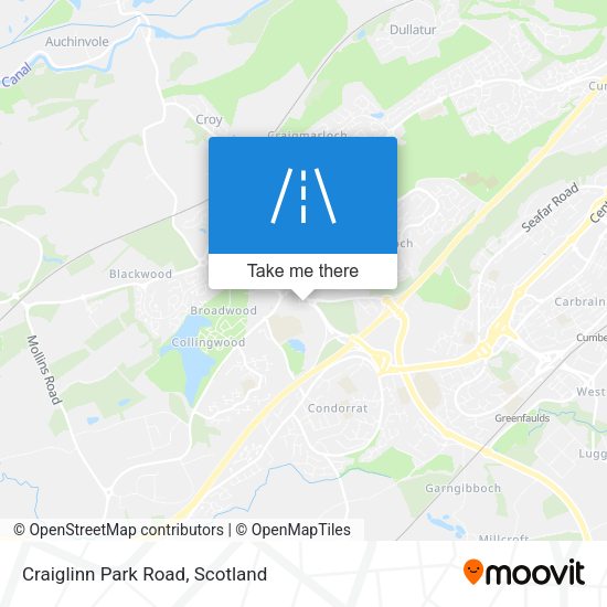 Craiglinn Park Road map