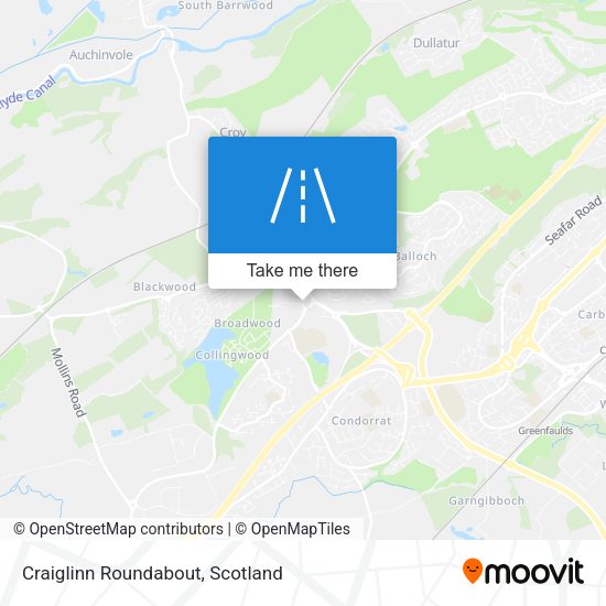 Craiglinn Roundabout map