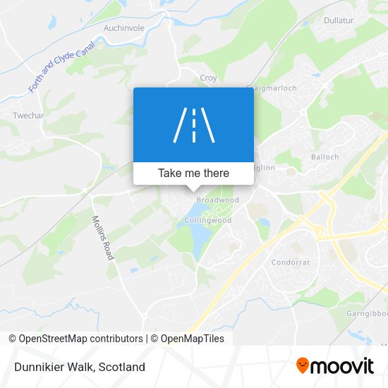Dunnikier Walk map